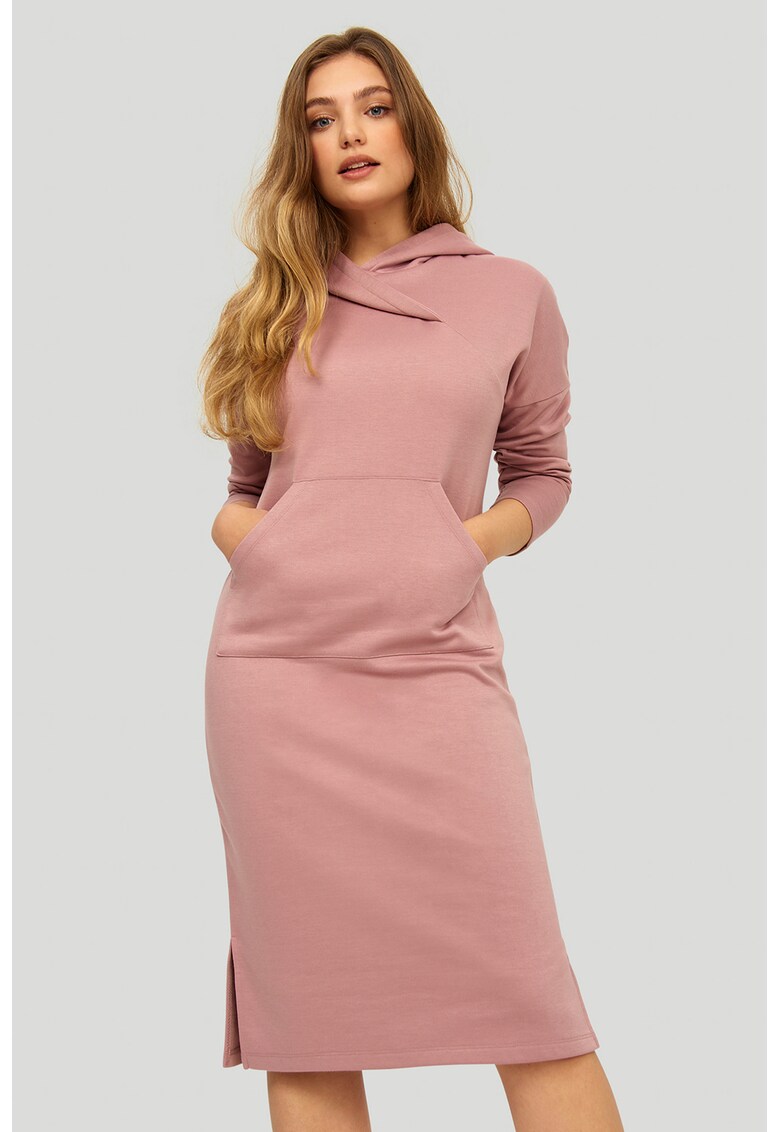 Rochie-hanorac cu buzunar kangaroo