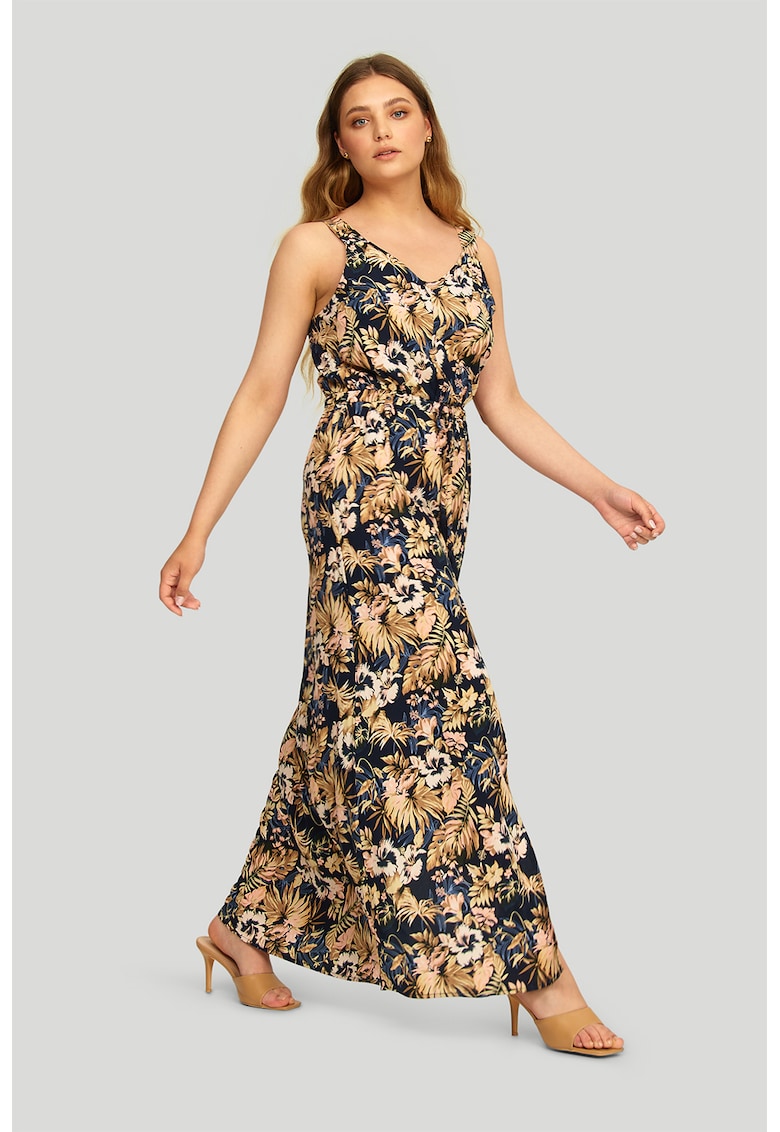 Rochie cu decolteu in V si talie elastica