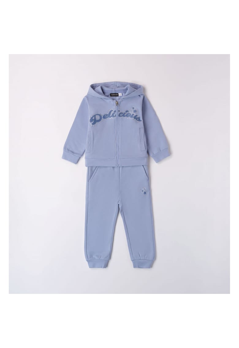 Trening cu imprimeu pentru fetite - 0.7200 - Bleu