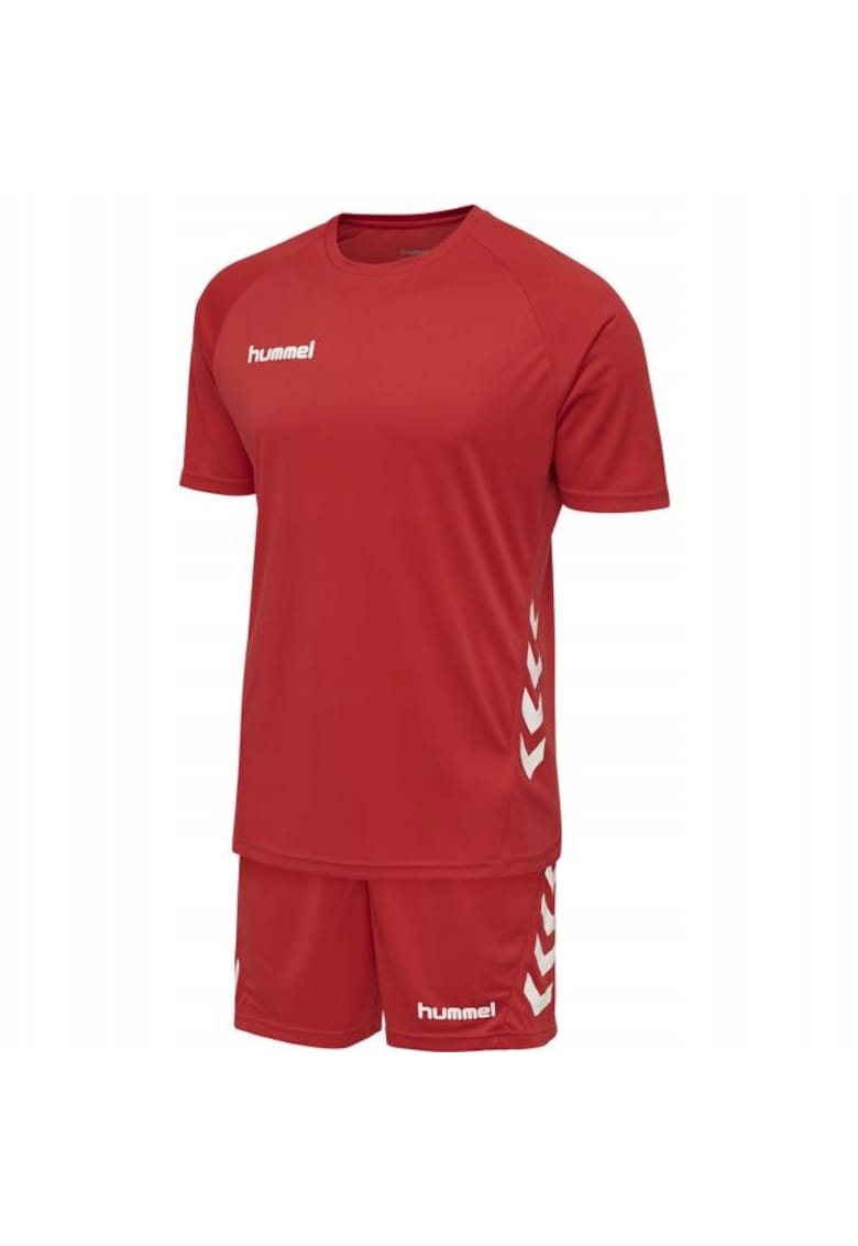 Set tricou si pantaloni scurti barbati - Poliester - Rosu