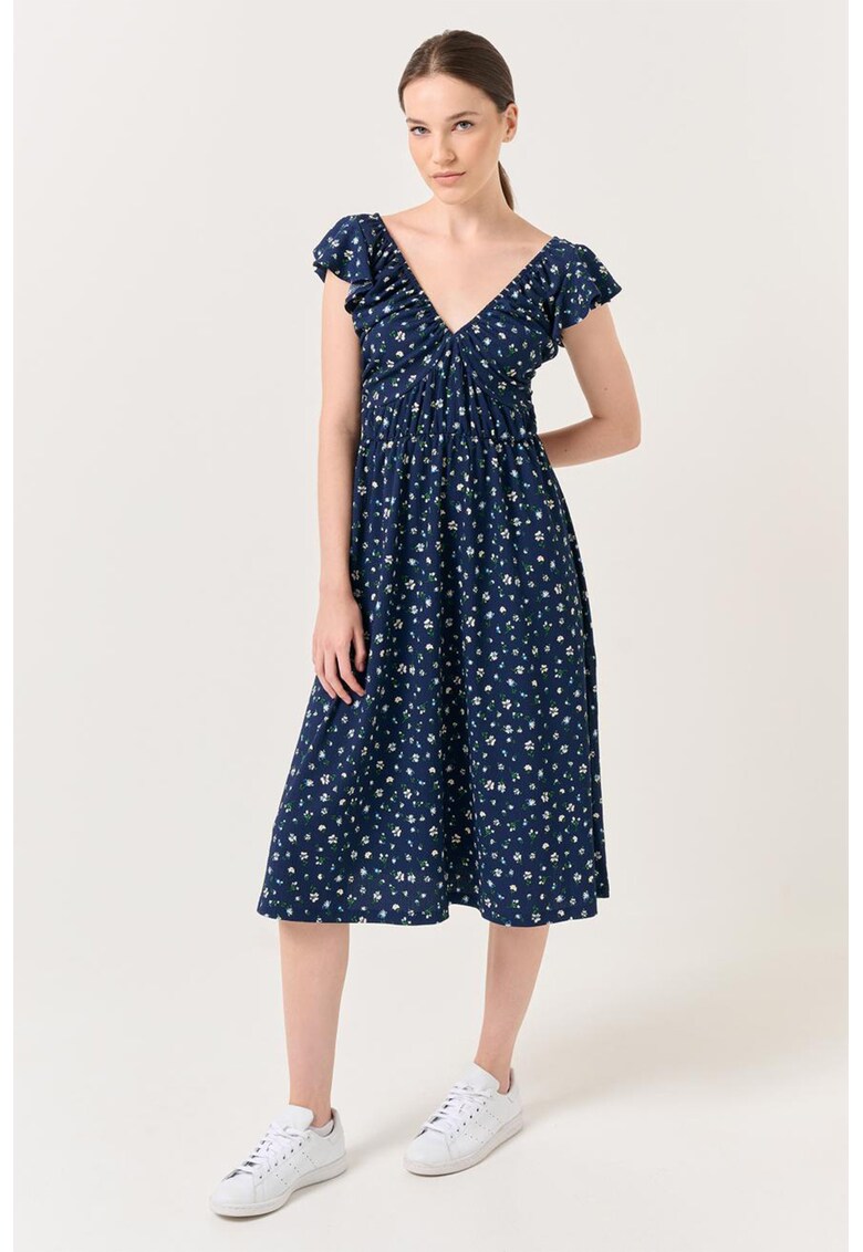 Rochie midi cu imprimeu floral