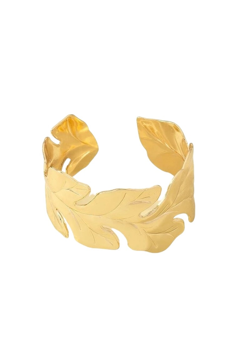 Bratara aurie - ajustabila - forma de frunza - Roda C9