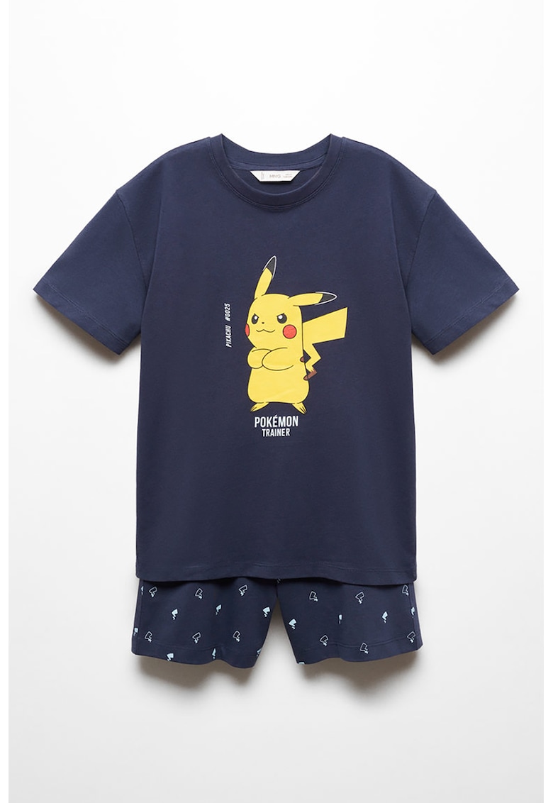 Pijama scurta cu imprimeu Pikachu