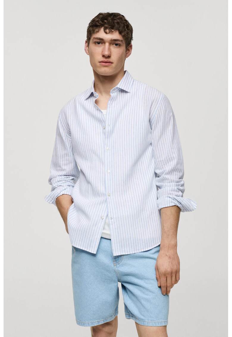 Camasa slim fit cu dungi Sarria