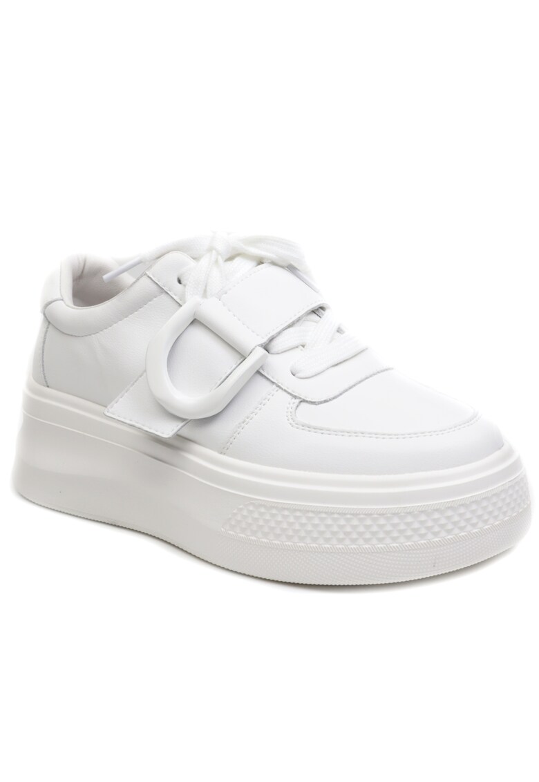 Sneakers dama E23070 alb