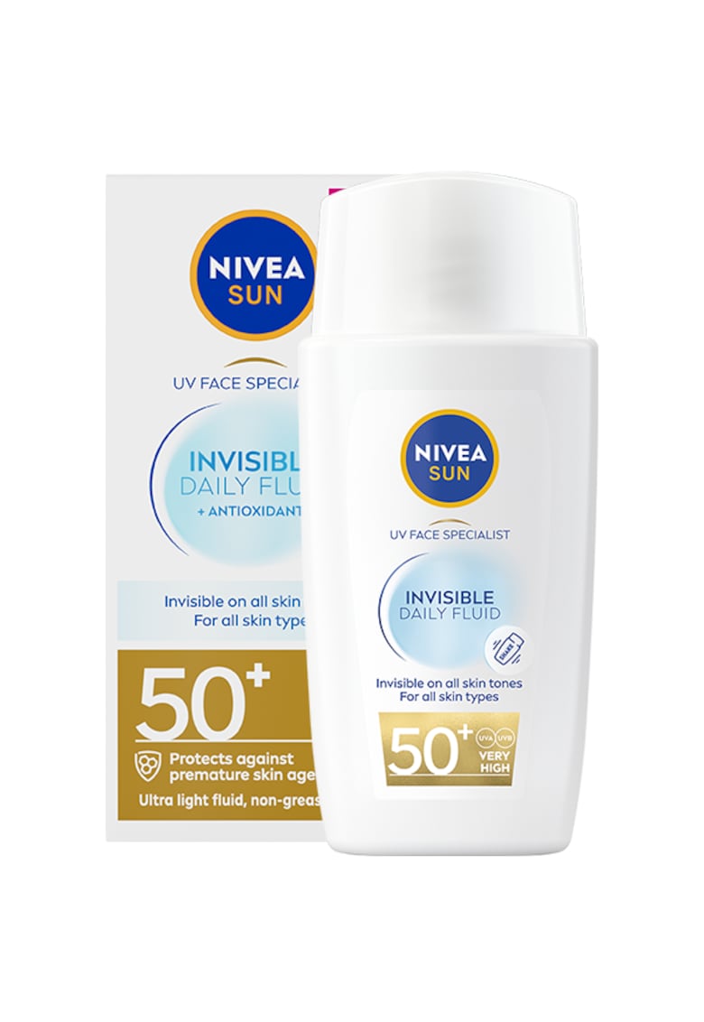 Fluid pentru ten SUN Invisible Daily Fluid cu SPF 50+ - 40 ml