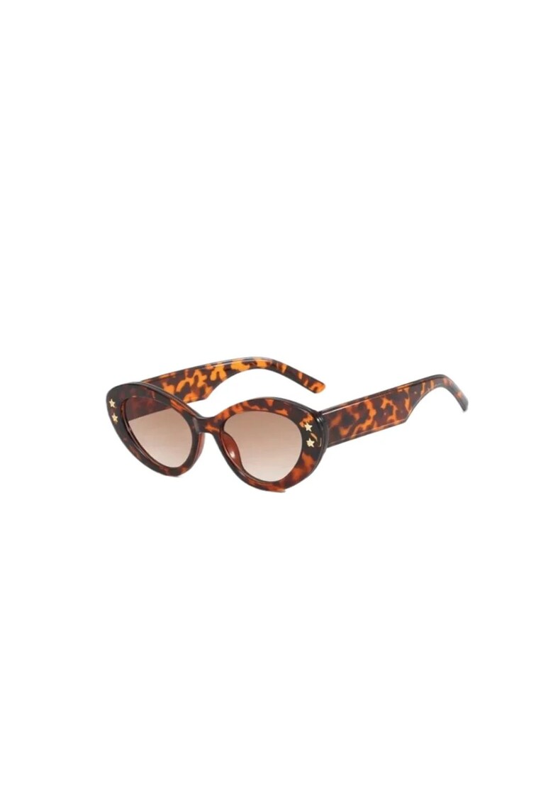 Ochelari de soare - maro - cat-eye - animal print - Sake C1