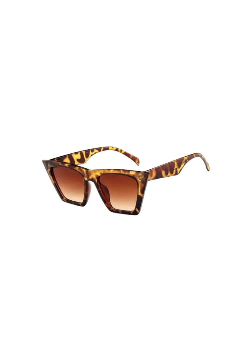 Ochelari de soare - maro - cat-eye - animal print - Salik C1