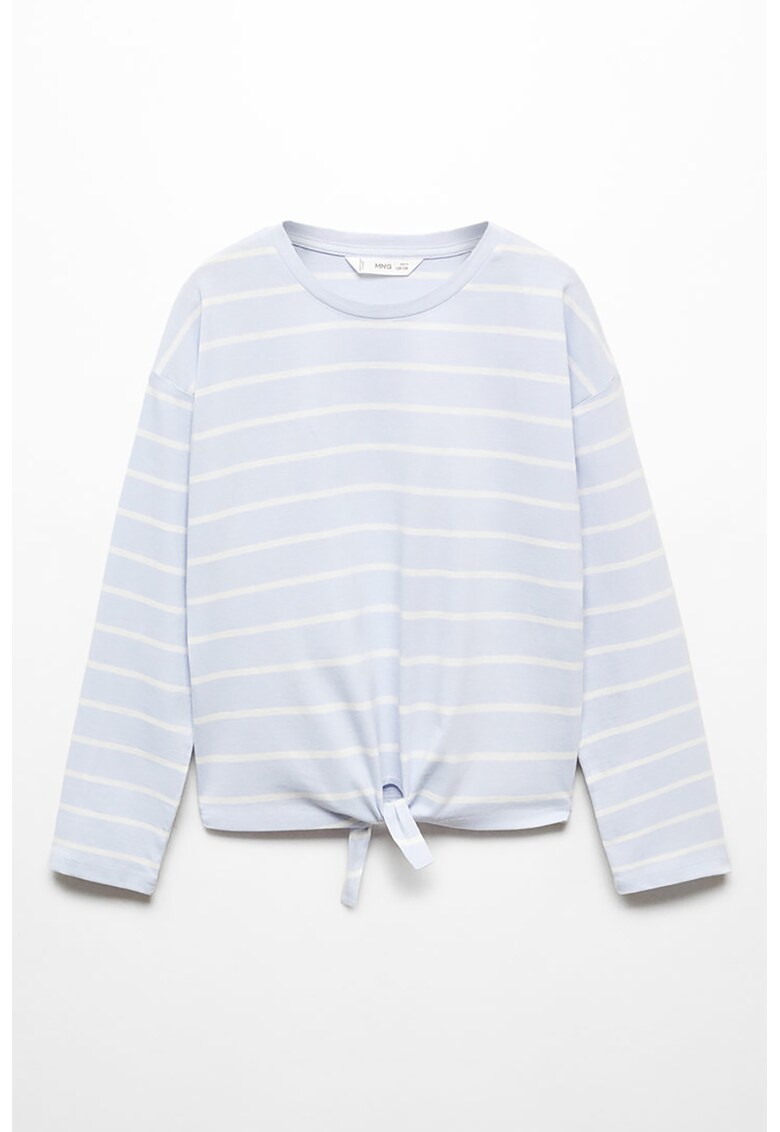 Bluza cu dungi si detaliu innodat Amets