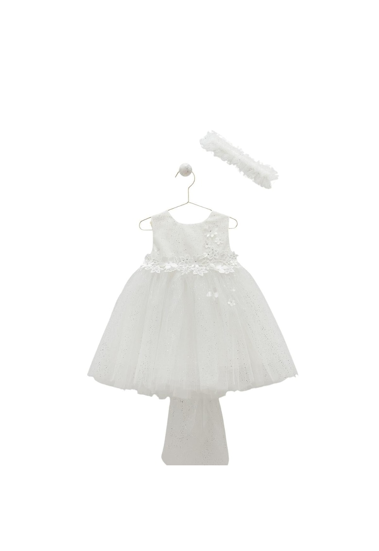 Rochita Eleganta cu Fundita la Spate -  din Tull - ELB8237 Rochita Eleganta cu Fundita la Spate -  din Tull - ELB8237