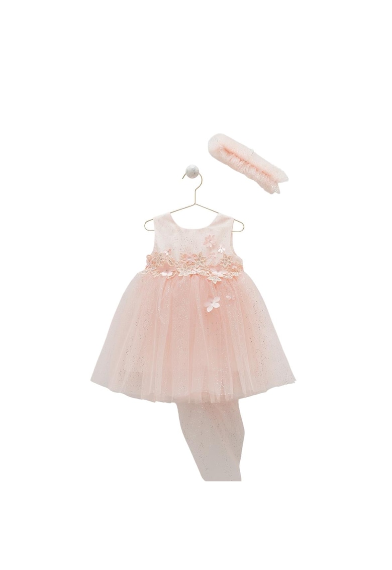 Rochita Eleganta cu Fundita la Spate -  din Tull - ELB8237