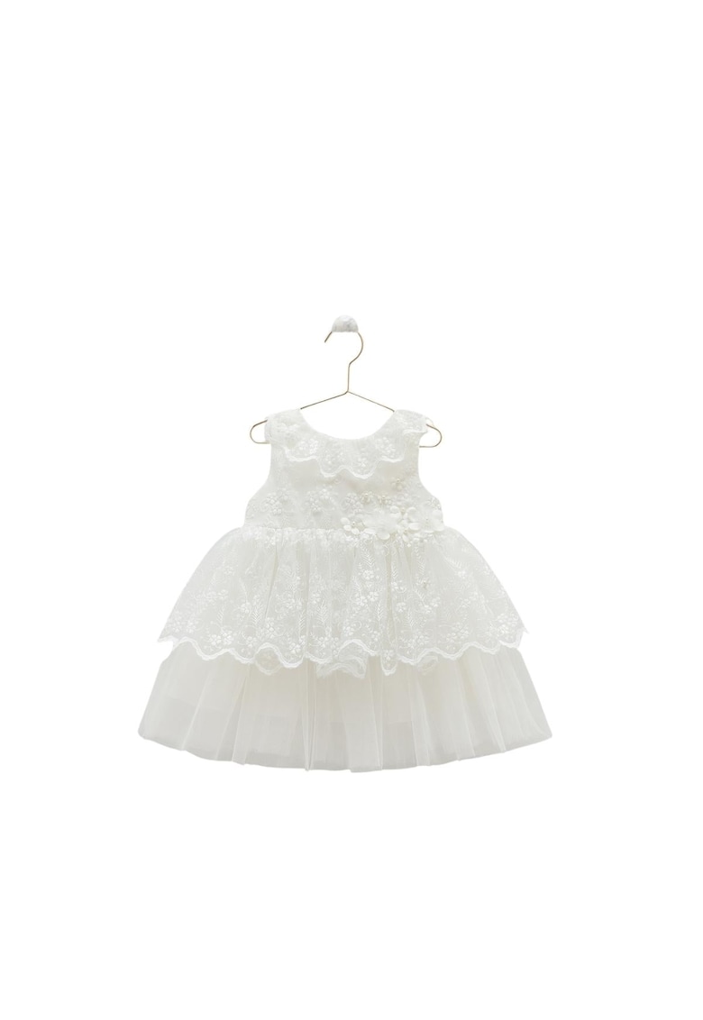 Rochita Eleganta Fetite -  cu Tulle - Bentita Asortata - ELB8238