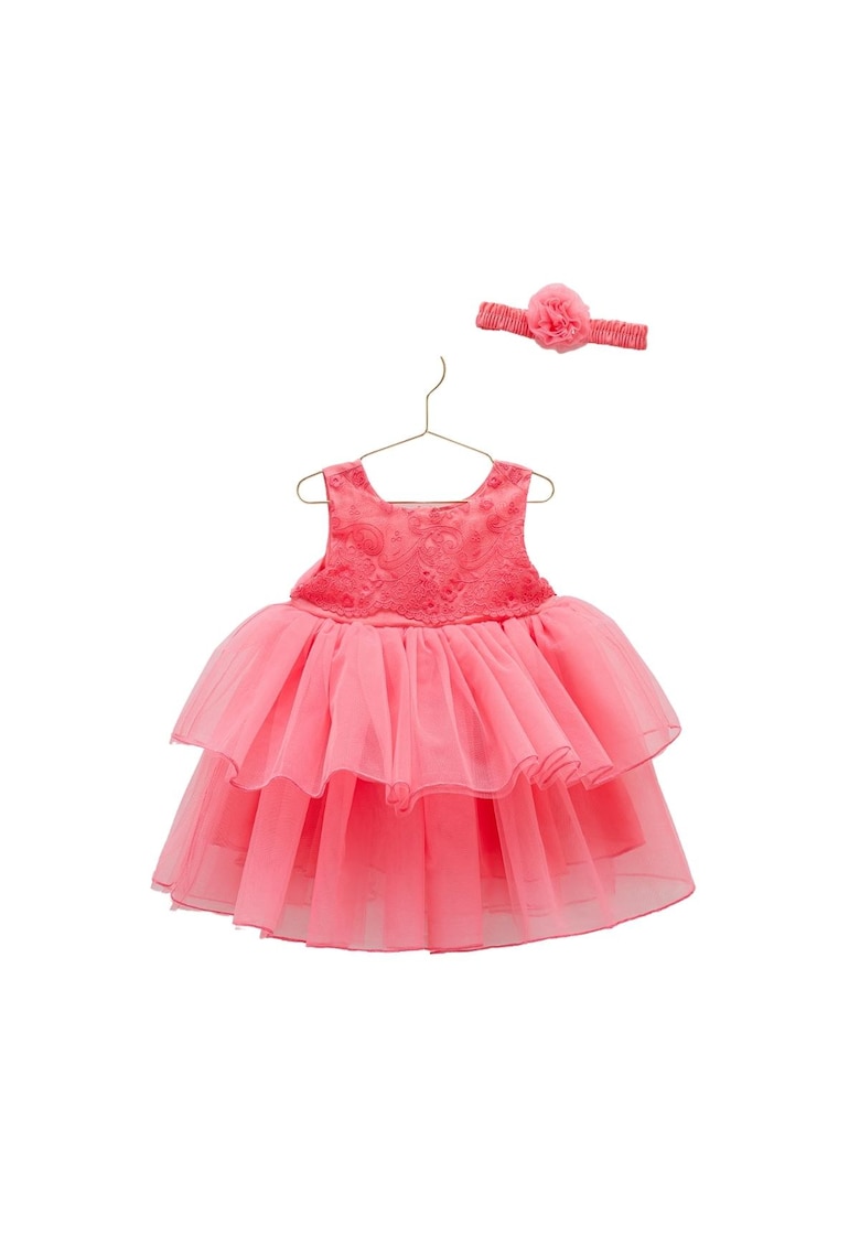 Rochita Eleganta cu Tulle -  Bentita Asortata - ELB7899