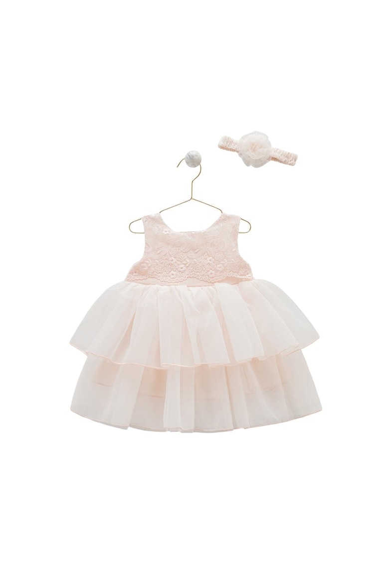 Rochita Eleganta cu Tulle -  Bentita Asortata - ELB7899