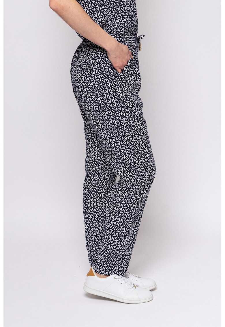 Pantaloni cu snur de ajustare Fifer - Albastru ultramarin/Alb optic