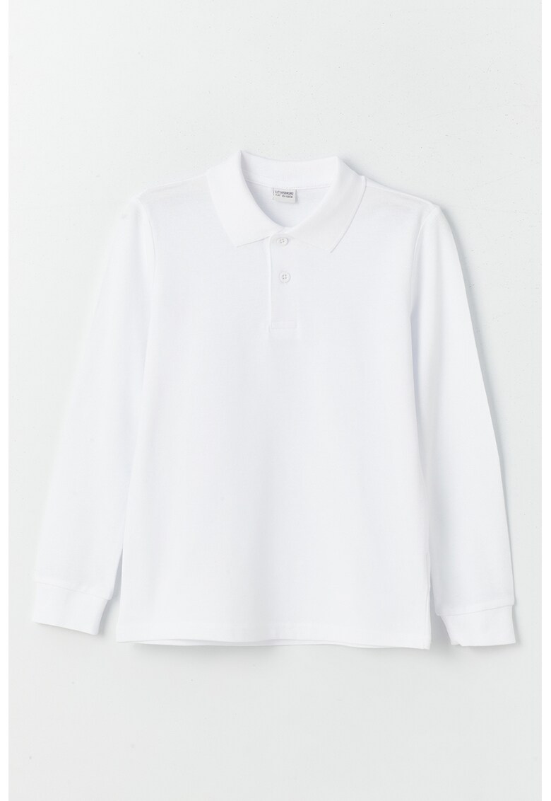 Bluza polo cu model uni