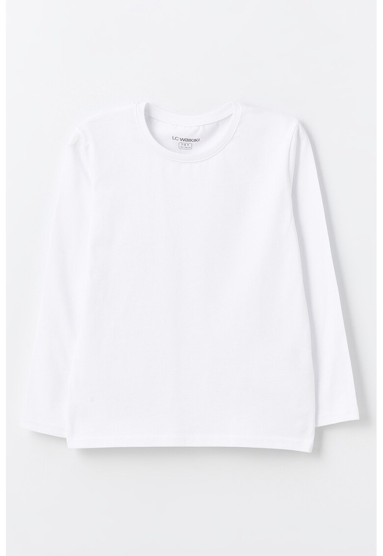 Bluza cu maneci lungi si model uni
