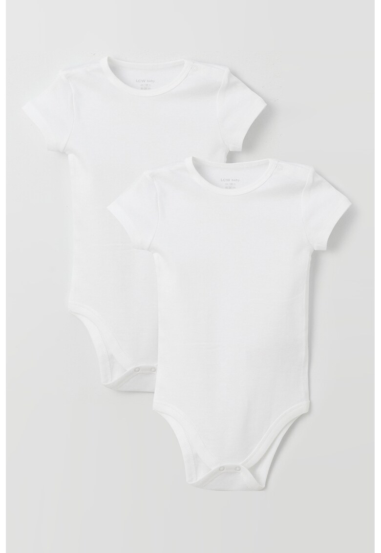 Set de body-uri din bumbac - 2 piese