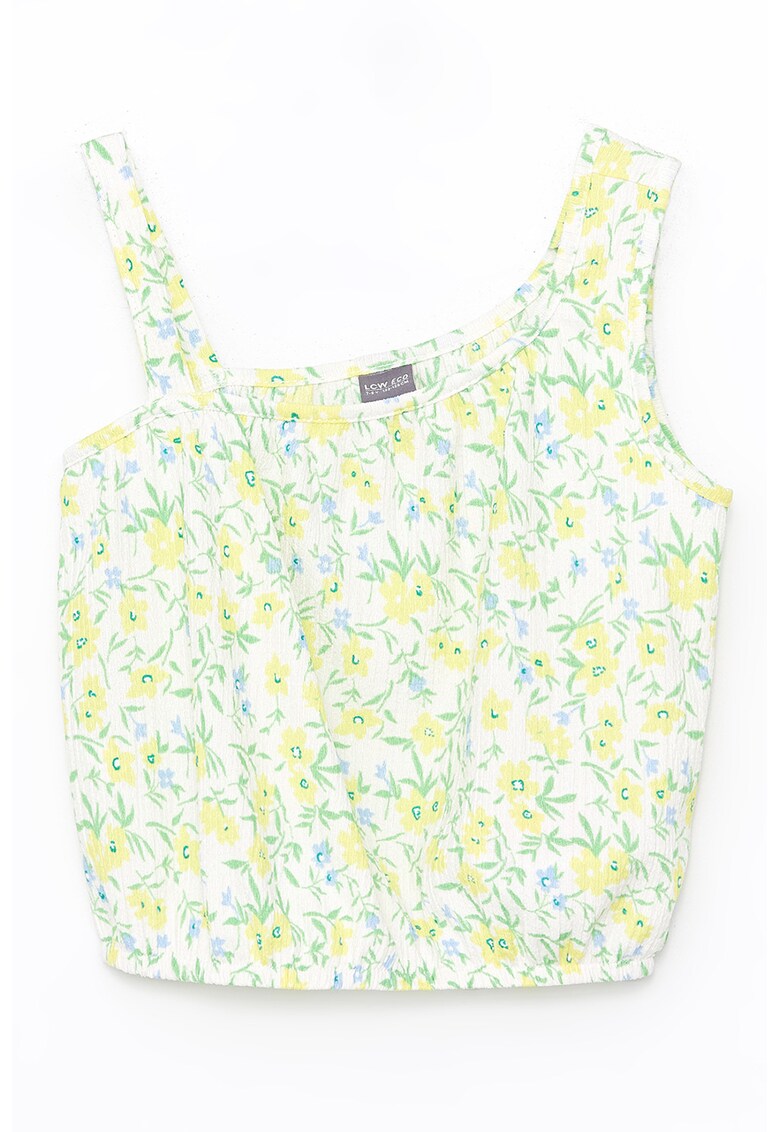 Top crop cu imprimeu