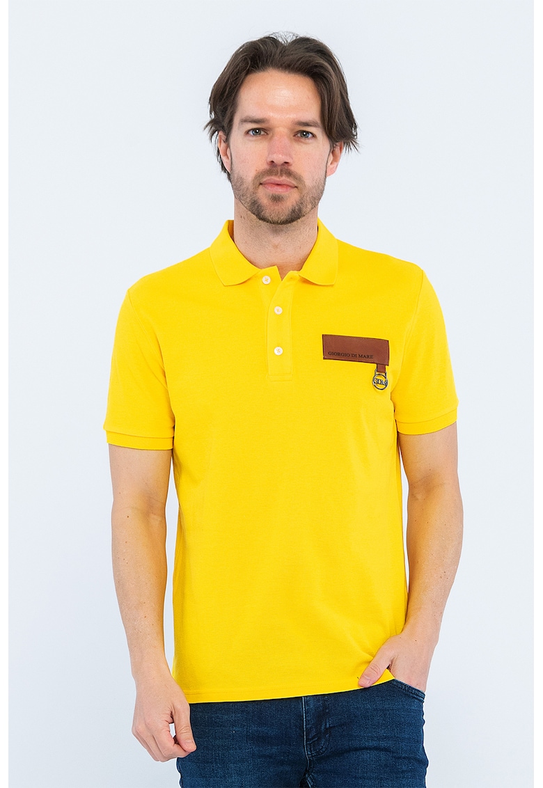 Tricou polo cu aplicatie logo