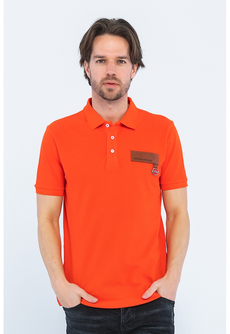 Tricou polo cu aplicatie logo