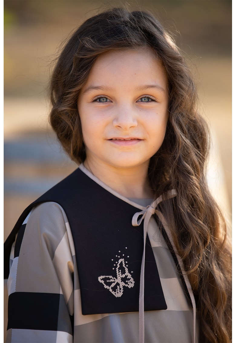 Guler din bumbac cu model cu fluture Guler din bumbac cu model cu fluture