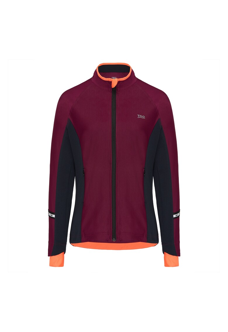 Яке за бягане Verdiana къс цип цвят: тъмночервен