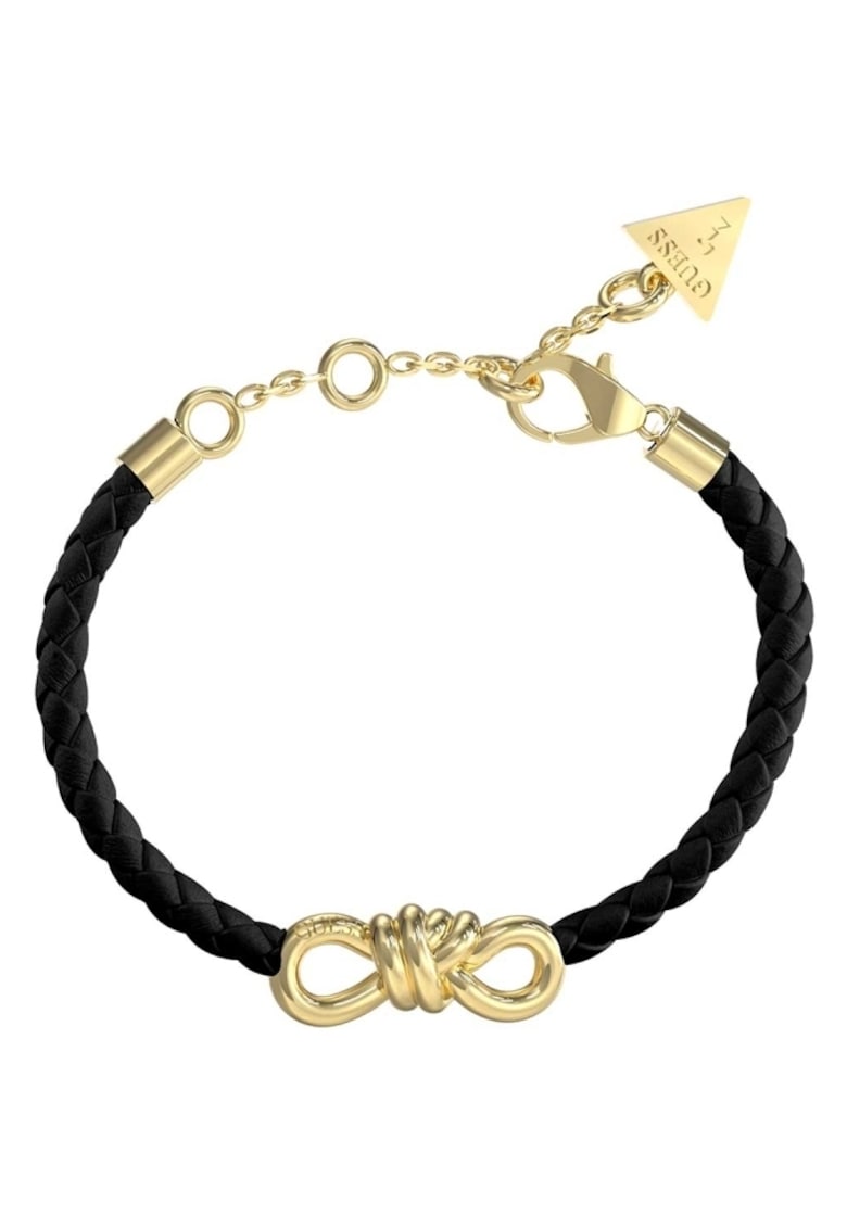 Bratara Modern Love piele cu infinit JUBB04003JWYGBKT-U - Auriu - Negru