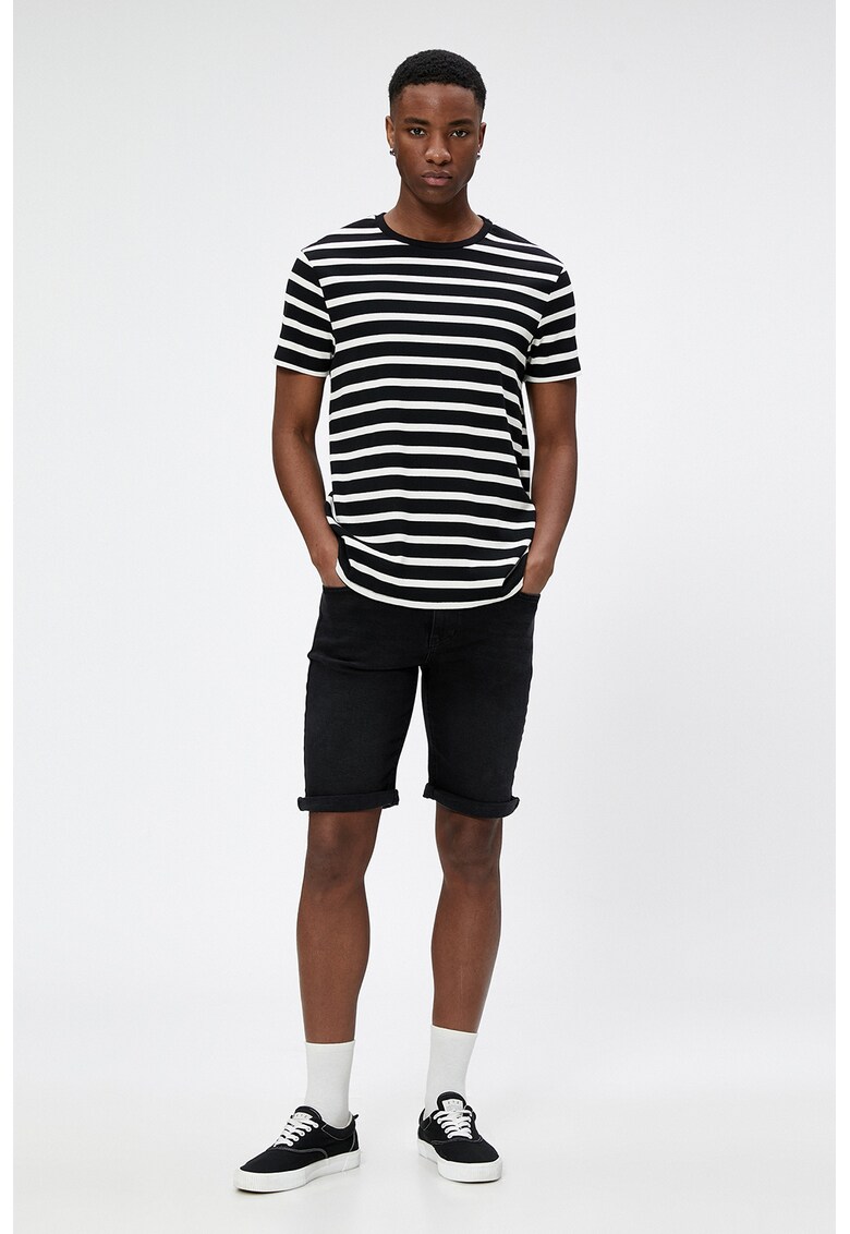 Pantaloni scurti de bumbac si lyocell