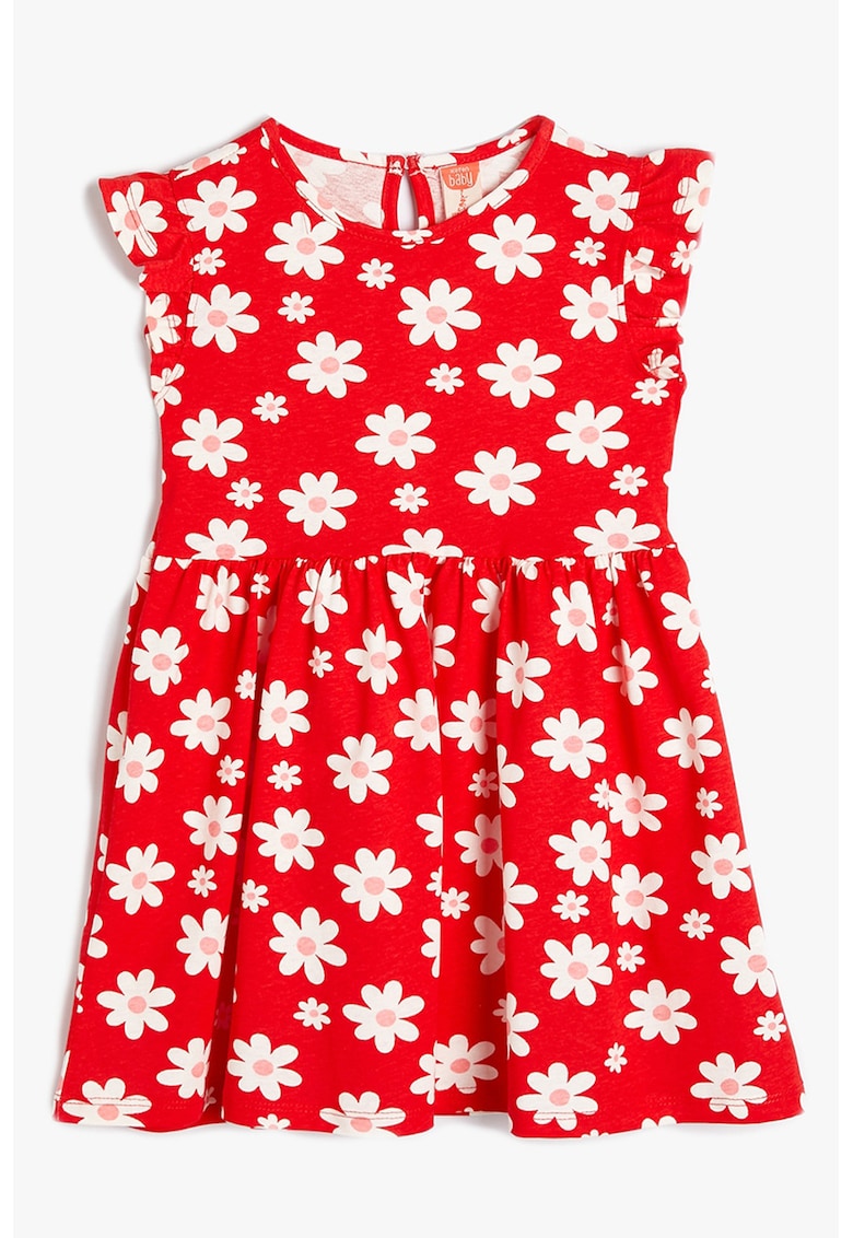 Rochie de bumbac cu imprimeu floral