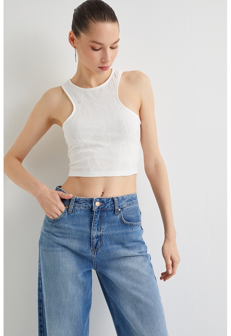 Top crop slim fit