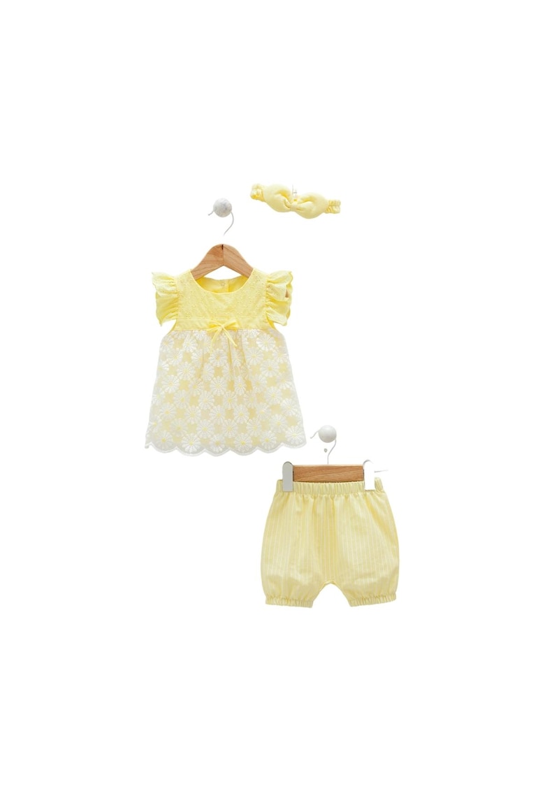 Compleu fete -  cu bentita - 3 piese - TKK8150 Compleu fete -  cu bentita - 3 piese - TKK8150