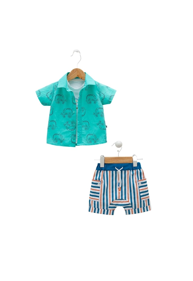 Compleu de vara - bebelusi - 3 piese - tke8091 Compleu de vara - bebelusi - 3 piese - tke8091