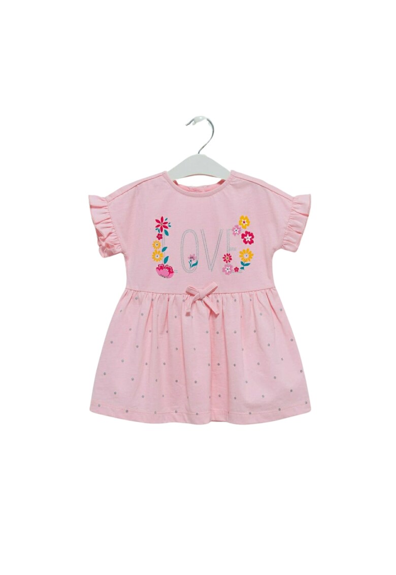 Rochita cu maneca scurta - Love - ELB7051 - Alb - 86 cm