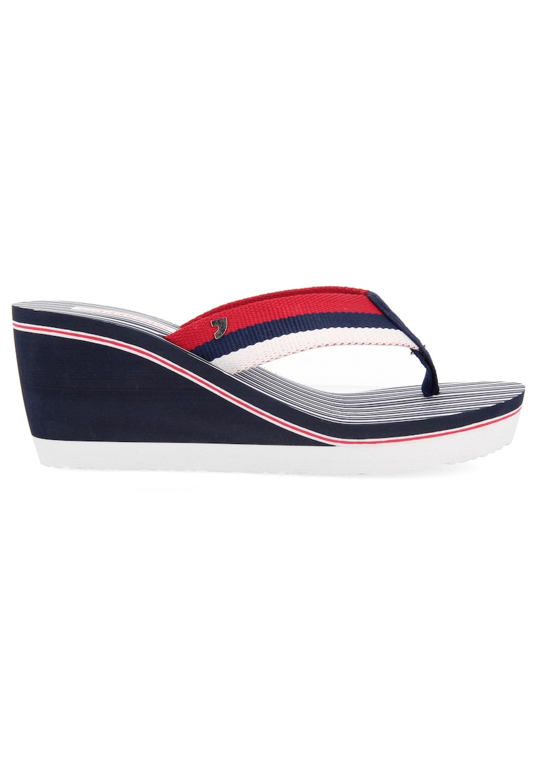 Papuci wedge cu bareta T – Bleumarin – Gioseppo Papuci wedge cu bareta T – Bleumarin – Gioseppo