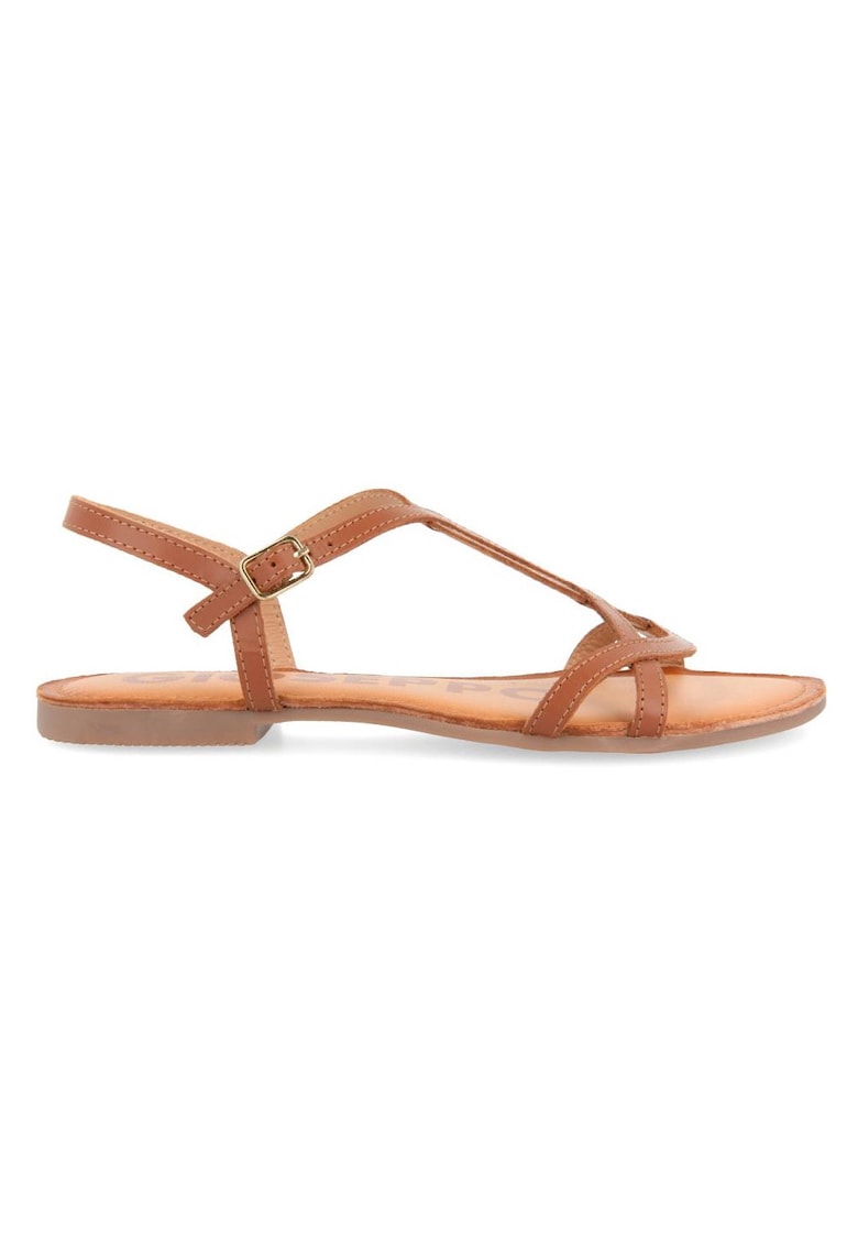 Gioseppo Sandale de piele cu catarama - Caramel