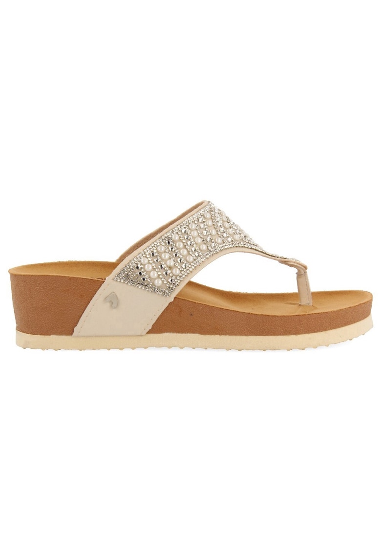 Papuci flip-flop wedge Bidmin