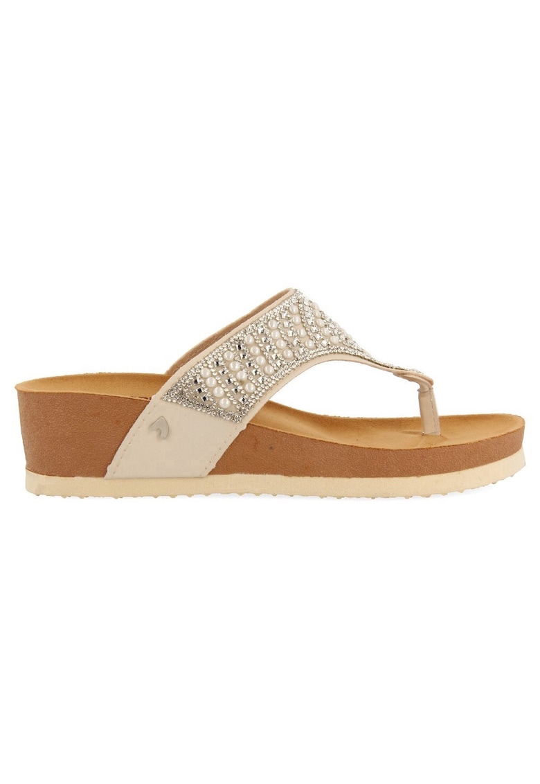 Papuci flip-flop wedge Bidmin – Alb – Gioseppo Papuci flip-flop wedge Bidmin – Alb – Gioseppo