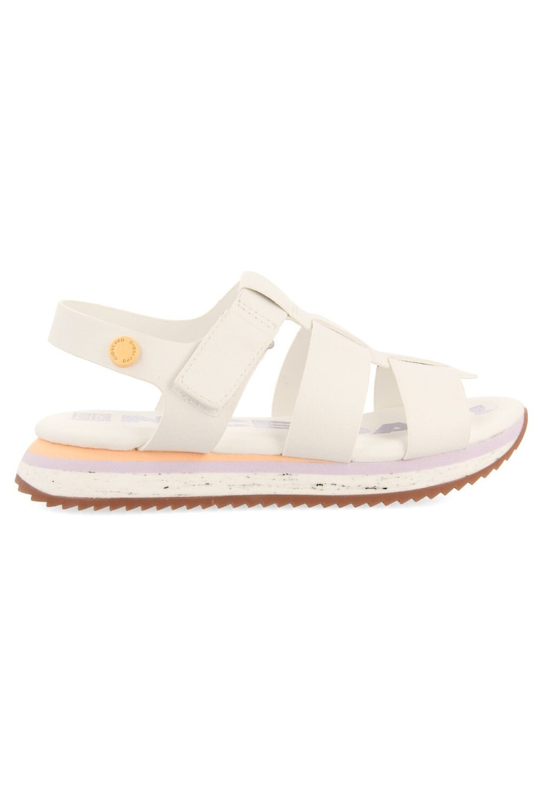 Sandale cu velcro Kiberen - Alb