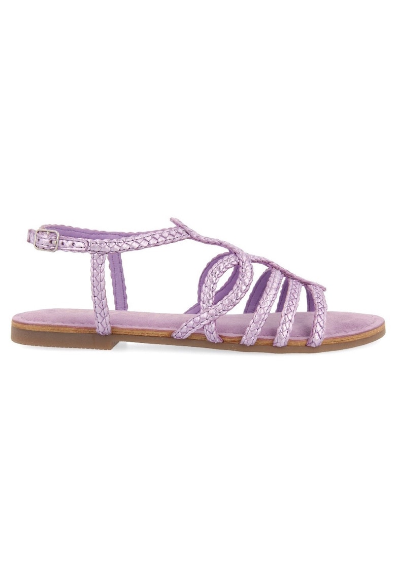 Gioseppo Sandale de piele cu model impletit Yakima - Lila