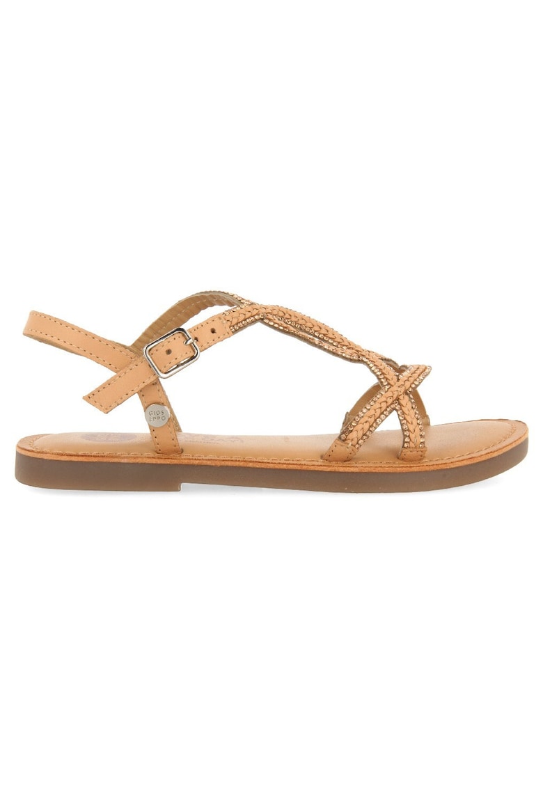 Gioseppo Sandale slingback cu strasuri Aucilla - Bej