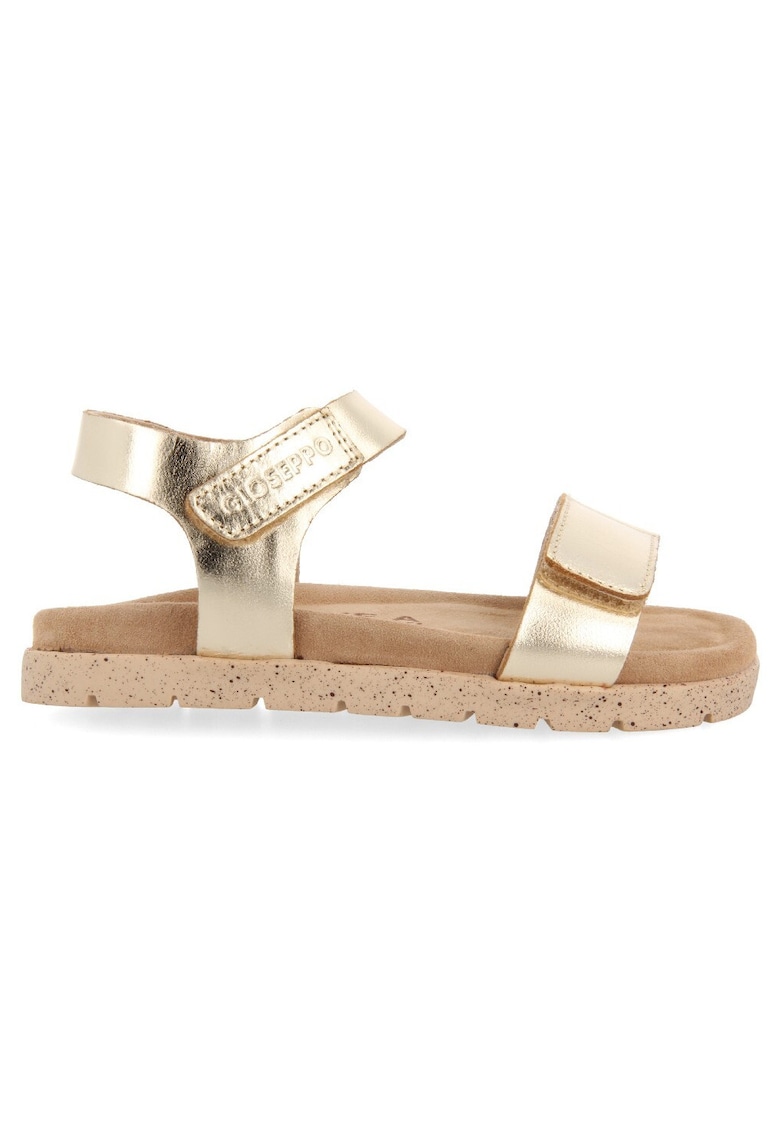 Sandale de piele cu velcro Bude - Auriu