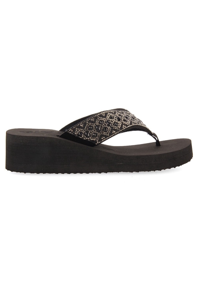 Papuci flip-flop wedge Drenove – Negru – Gioseppo Papuci flip-flop wedge Drenove – Negru – Gioseppo