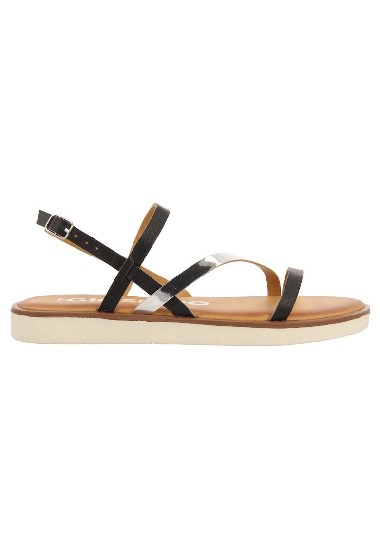 Sandale cu insertii de piele Carbis - Negru