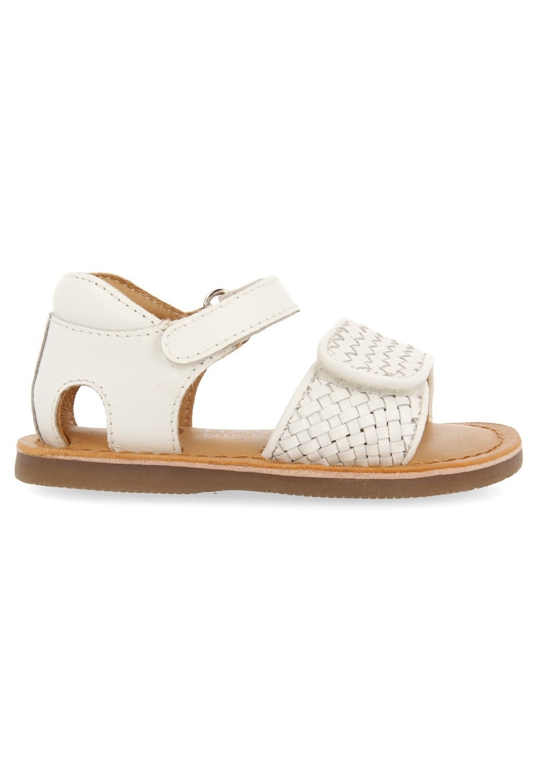 Sandale de piele cu velcro ATHENA 28301 - Alb