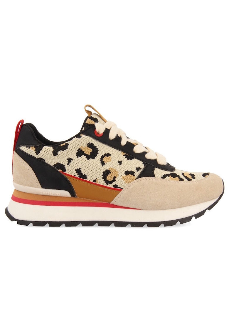 Pantofi sport cu garnituri de piele intoarsa si imprimeu leopard Pahokee