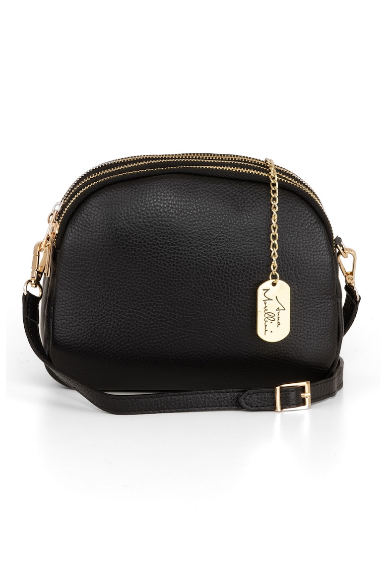 Geanta crossbody din piele cu bareta detasabila