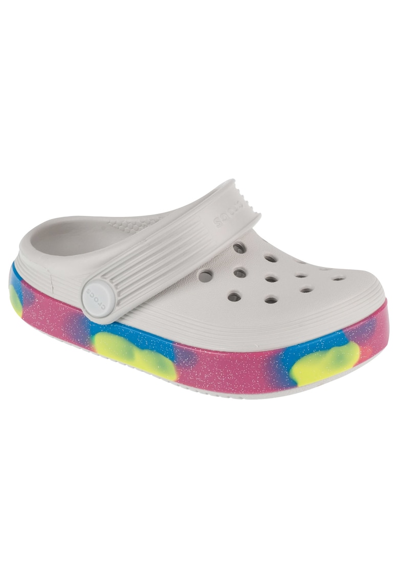 Crocs Papuci flip-flop - Off Court Glitter Band Clog T 209717 - Gri