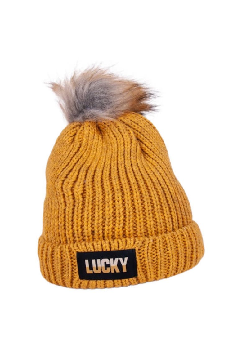 Caciula Model Morano - Acril - Fete - Galben Mustar