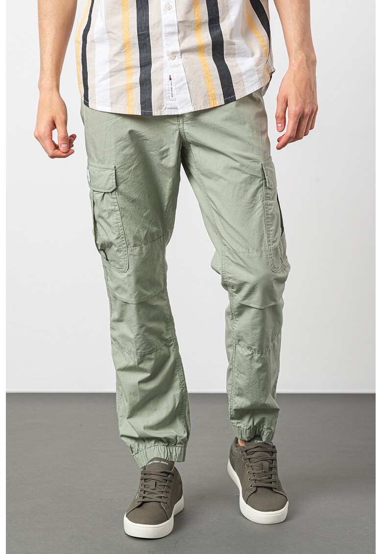Pantaloni cargo cu talie medie Ethan